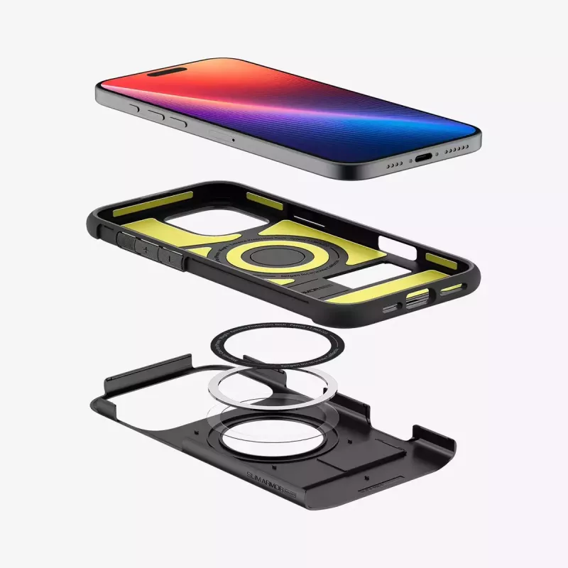 Funda para móvil Spigen Slim Armor (MagFit) funda negra 17,5 cm