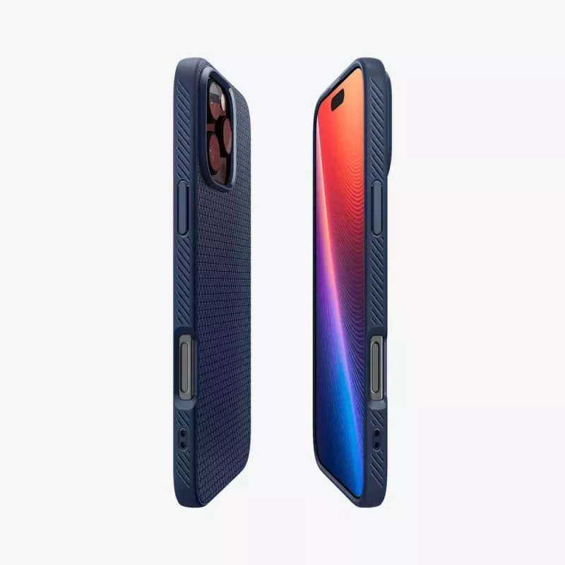 Funda para móvil Spigen Liquid Air funda navy para iPhone 16 Pro