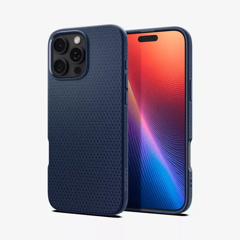 Funda para móvil Spigen Liquid Air funda navy para iPhone 16 Pro