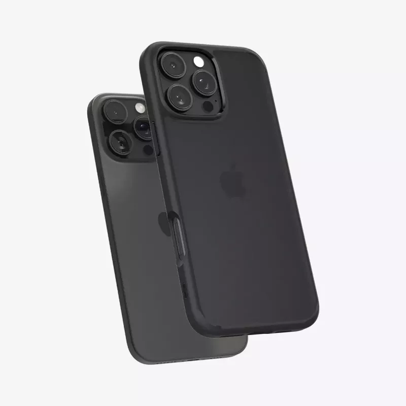 Funda para móvil Spigen Ultra Hybrid negra para iPhone 16 Pro 6,3