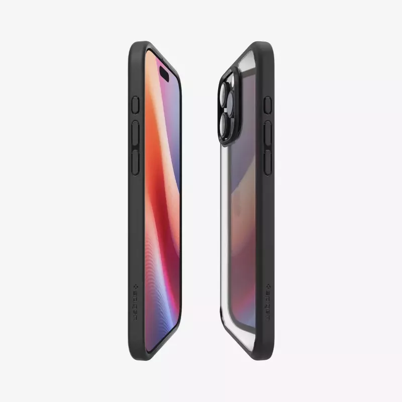 Funda para móvil Spigen Ultra Hybrid funda negra para iPhone 16 Pro