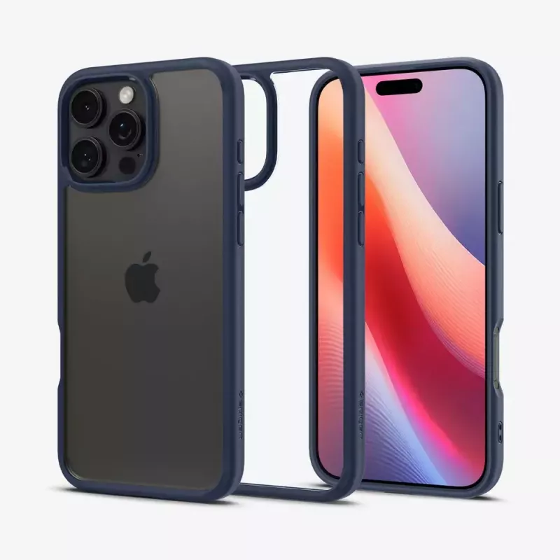 Funda para móvil Spigen Ultra Hybrid funda navy para iPhone 16 Pro