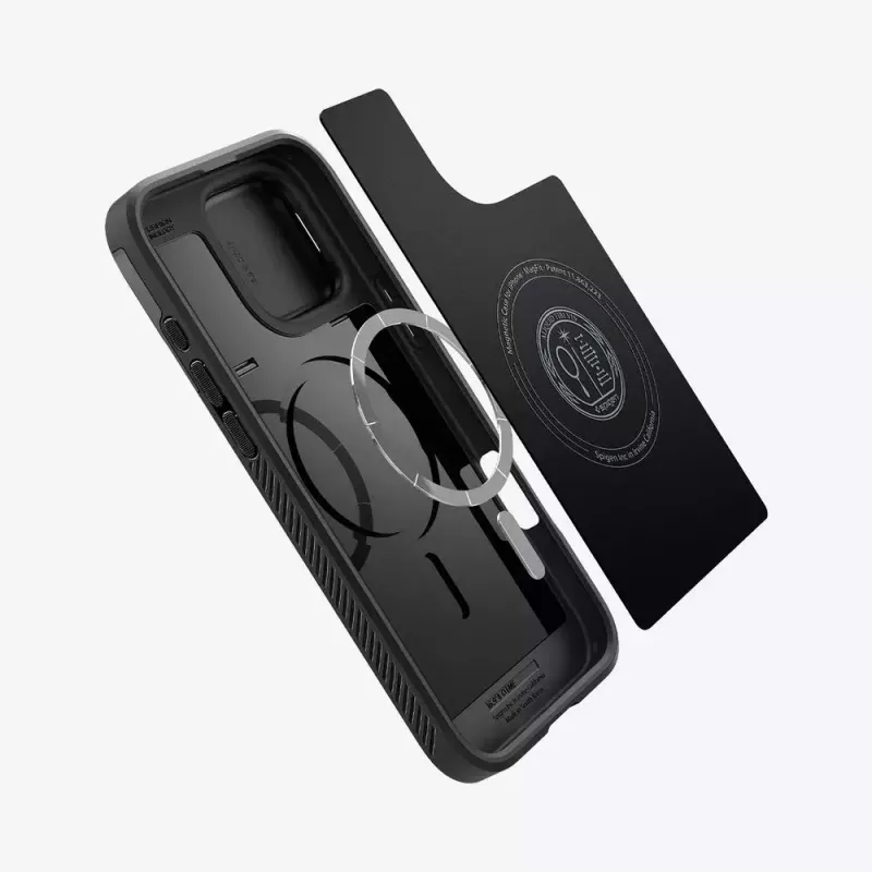Funda para móvil Spigen Optik Armor funda negra para iPhone 16 Pro
