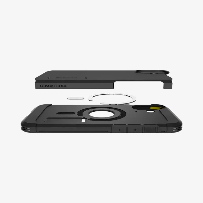 Spigen Tough Armor AI (MagFit) funda para móvil negra 15,5 cm