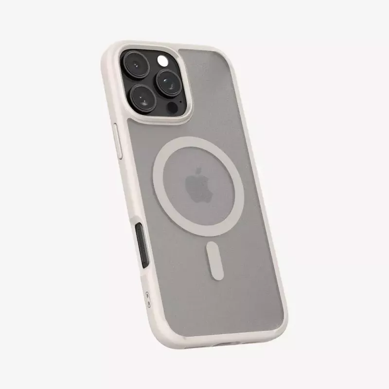 Spigen Ultra Hybrid (MagFit) funda para móvil beige transparente