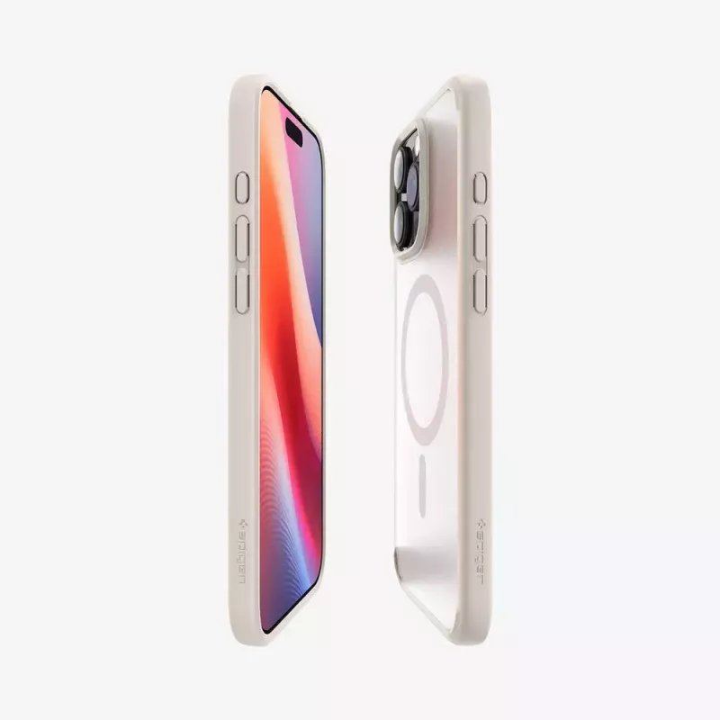 Spigen Ultra Hybrid (MagFit) funda para móvil beige transparente