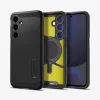 Funda Spigen Tough Armor Galaxy S24 FE negra con soporte de sobremesa