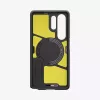 Funda Spigen Galaxy S25 Ultra Tough Armor AI negra con soporte de sobremesa