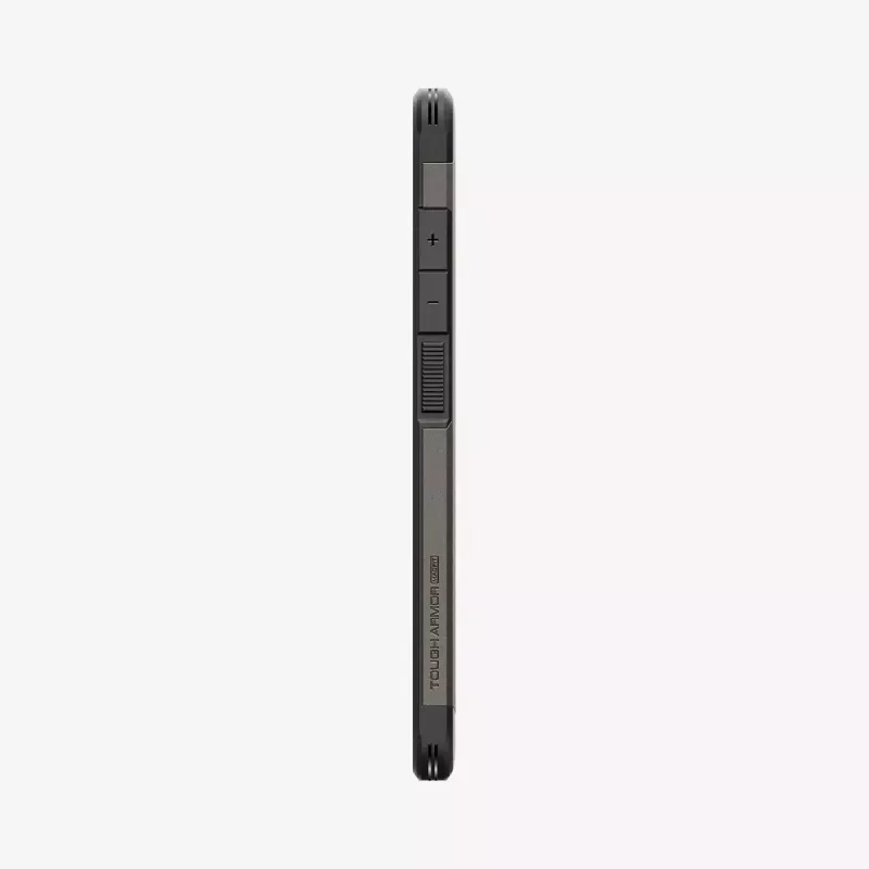 Funda Spigen Galaxy S25 Ultra Tough Armor AI gunmetal monocromático
