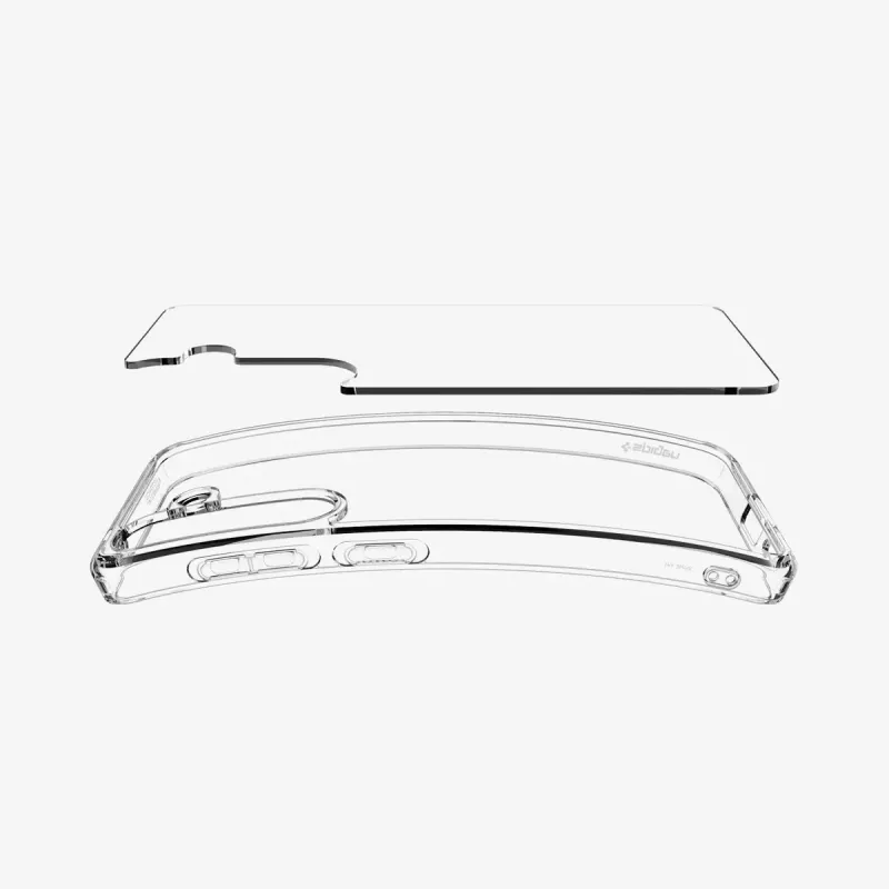 Spigen Ultra Hybrid Crystal Clear Funda para Samsung Galaxy S25, transparente