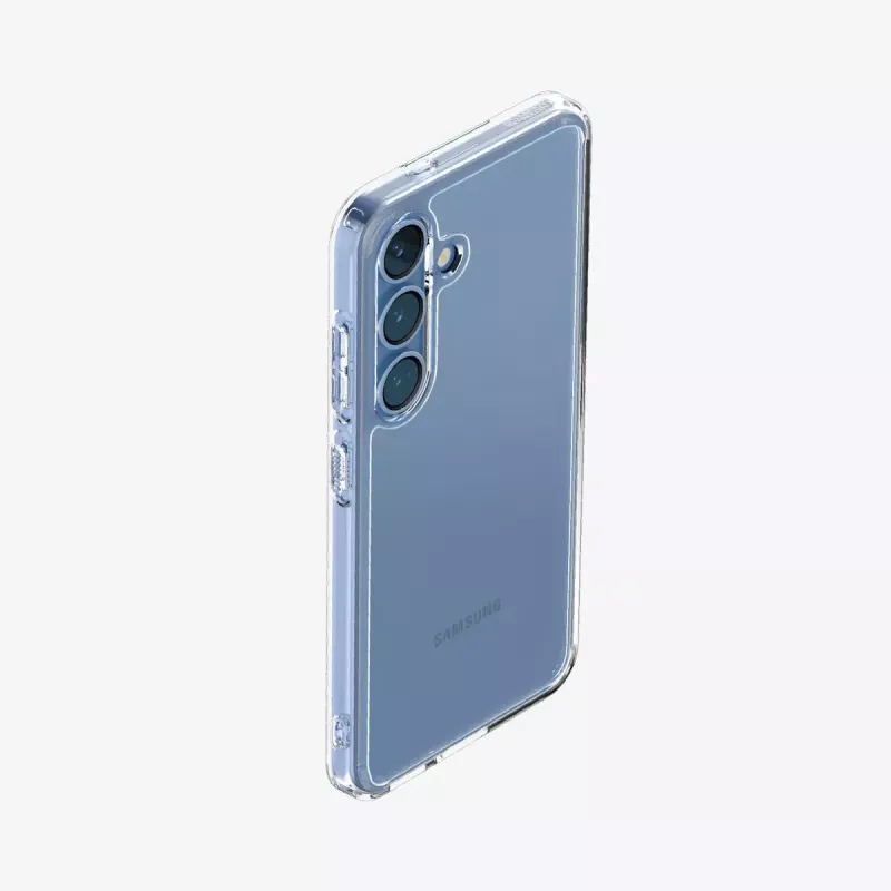 Spigen Ultra Hybrid Crystal Clear Funda para Samsung Galaxy S25, transparente