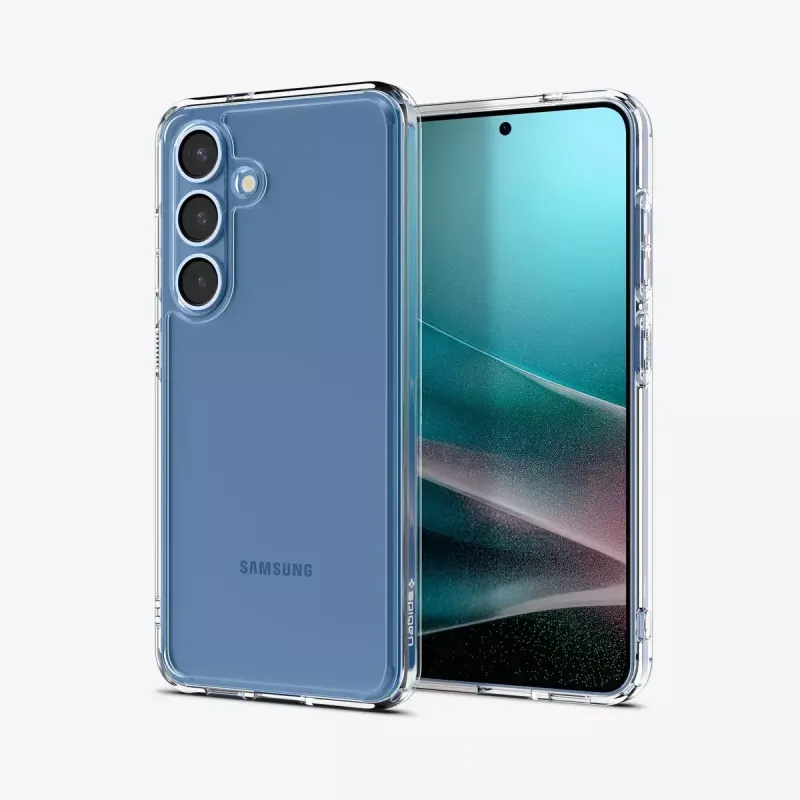 Spigen Ultra Hybrid Crystal Clear Funda para Samsung Galaxy S25, transparente