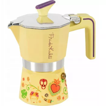 Máquina de soda Pedrini FRIDA KAHLO 2TZ amarilla