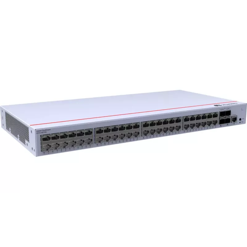 Switch HUAWEI CloudEngine S310-48T4S — 48x Gigabit Ethernet (10/100/1000), 1U, consola RJ-45, gris