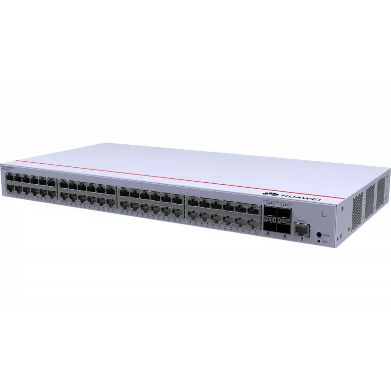 Switch HUAWEI CloudEngine S310-48T4S — 48x Gigabit Ethernet (10/100/1000), 1U, consola RJ-45, gris