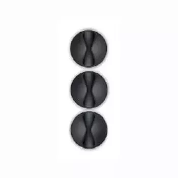Organizador de cables BlueLounge CableDrop Mini, soporte de cables de sobremesa compacto, negro