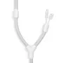 Organizador de cables BlueLounge Soba, blanco – alfombrilla de gestión de cables de sobremesa