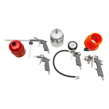 Set de accesorios de aire comprimido Zipper ZI-COMZUB5 5 uds. 5 m de manguera