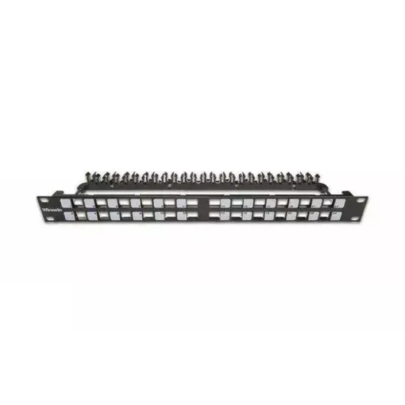 Panel de parcheo 1U Wirewin WKS PANEL 24 negro