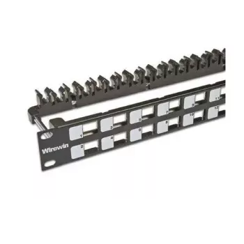 Panel de parcheo 1U Wirewin WKS PANEL 24 negro