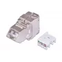 Módulo keystone Wirewin WKS JACK KAT6A STP 45 en ángulo plateado