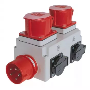 Unidad de distribución eléctrica Holzmann ALA1_400V 2 salidas AC 230–400V