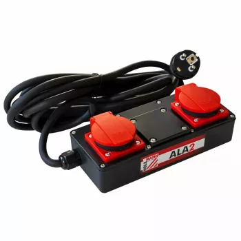 Distribuidor eléctrico Holzmann ALA2_230V 2 tomas AC 230V 16A