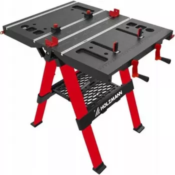 Tornillo de banco Holzmann WST100SOLID regulable en altura construcción sólida