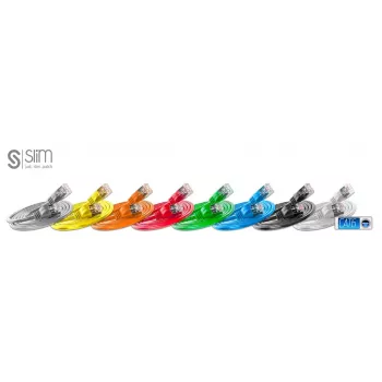 Cable de red fino cables de parcheo finos Light STP Cat6 1m gris