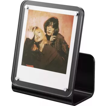 Marco de fotos individual Polaroid 6366 negro acrílico con soporte de mesa