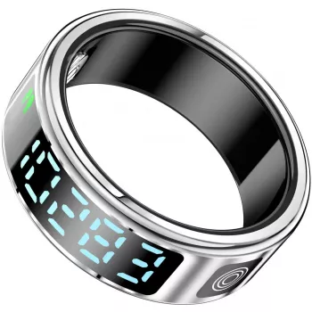 Anillo inteligente Beafon SR21-Silber talla 11 (64,6 mm) – accesorio portátil de notificación y control