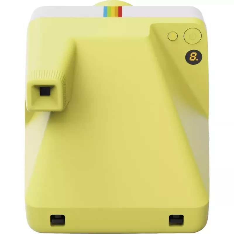Cámara instantánea POLAROID Now Gen 3 amarilla — modelo 9158, cámara instantánea analógica, flash integrado