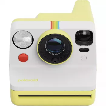 Cámara instantánea POLAROID Now Gen 3 amarilla — modelo 9158, cámara instantánea analógica, flash integrado