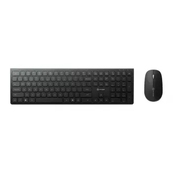 Set de teclado y ratón ALOGIC ASKBT3WC — tamaño completo RF inalámbrico + Bluetooth, negro
