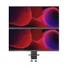 Soporte para monitor ALOGIC ED34VMSSGR con pie de pinza para pantallas de hasta 34 pulgadas, doble pantalla, capacidad 12 kg, gris
