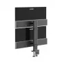 Soporte para monitor ALOGIC ED34VMSSGR con pie de pinza para pantallas de hasta 34 pulgadas, doble pantalla, capacidad 12 kg, gris