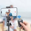 Tech-Protect L03S Palo selfie trípode con mando a distancia Bluetooth, negro