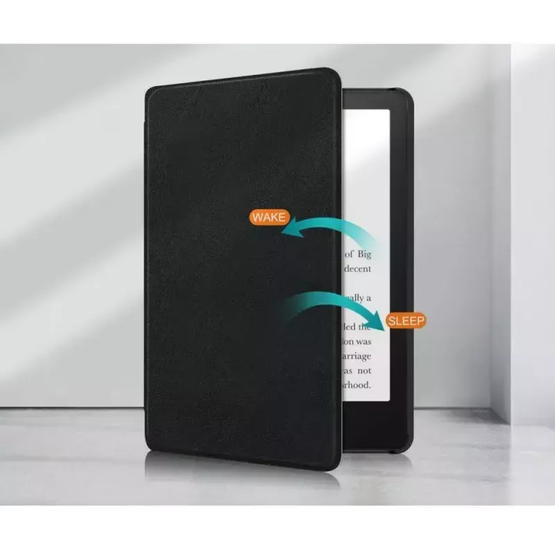 Funda protectora Smart Case Tech-Protect para Kindle Paperwhite V 5 Signature Edition — negra