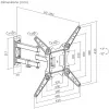Soporte para TV o monitor Maclean, universal, máx. VESA 400x400, 23-55