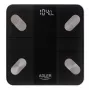 Báscula de baño inteligente Adler AD 8186b Apagado automático Análisis de grasa corporal Medición del índice de masa corporal (IMC) Análisis de masa ósea Peso máximo (capacidad) 180 kg Función de memoria Varios us