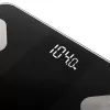 Báscula de baño inteligente Adler AD 8186b Apagado automático Análisis de grasa corporal Medición del índice de masa corporal (IMC) Análisis de masa ósea Peso máximo (capacidad) 180 kg Función de memoria Varios us