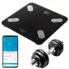 Báscula de baño inteligente Adler AD 8186b Apagado automático Análisis de grasa corporal Medición del índice de masa corporal (IMC) Análisis de masa ósea Peso máximo (capacidad) 180 kg Función de memoria Varios us