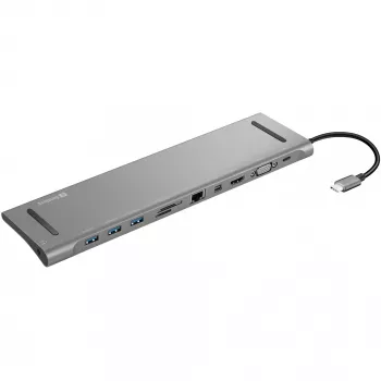 SANDBERG Base de acoplamiento USB-C HDMI DP VGA SD USB USB-C