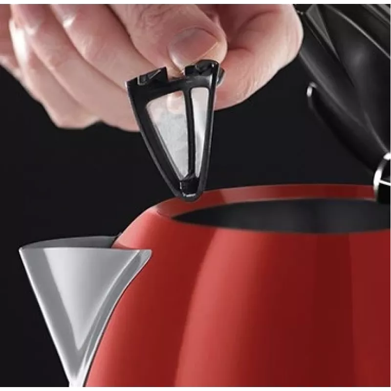 Hervidor Russell Hobbs 20412-70 1,7 L Negro, Rojo, Acero inoxidable