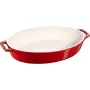 Plato de cerámica ovalado Staub - 2,3 l, Rojo