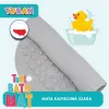 Alfombrilla de baño antideslizante gris