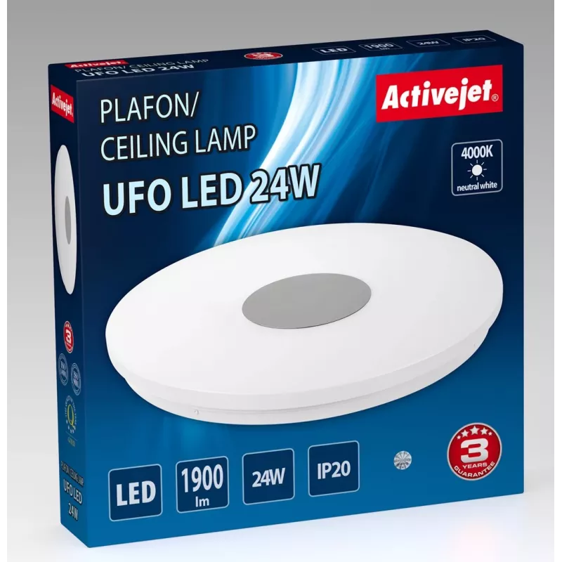 Lámpara de techo LED moderna Activejet UFO LED 24W