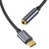 Baseus L54 adaptador de audio USB-C + minijack 3,5 mm (negro+gris)