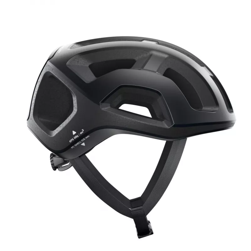 POC VENTRAL LITE casco de bicicleta ajustable, talla M 54-59 cm, negro
