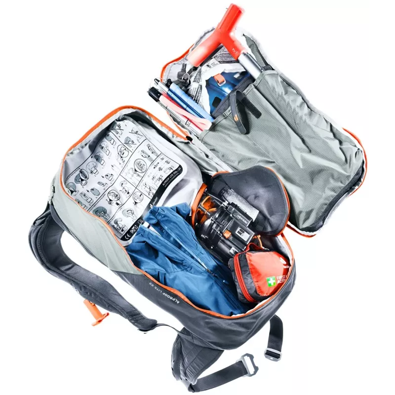 Deuter Alproof Lite 22 estaño/negro – Mochila antiavalanchas